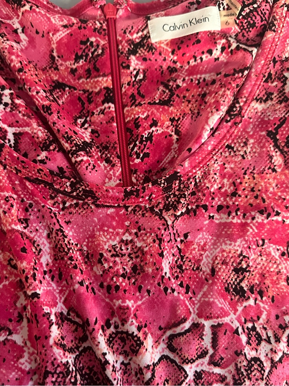 Title Calvin Klein hot pink jumpsuit